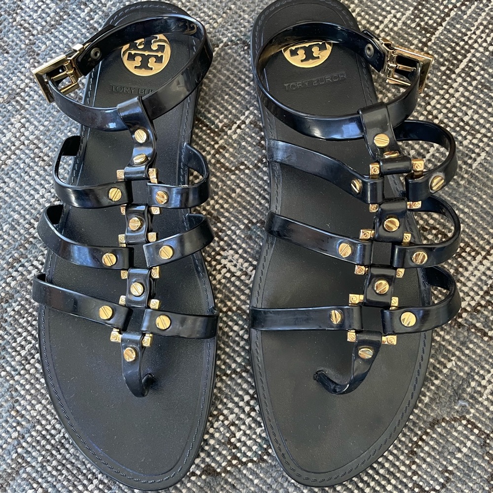 Tory Burch Rubber Gladiator Sandals size 9